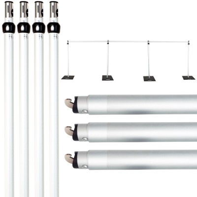 (Upright & Crossbar, 3x9m) Pipe and Drape Background Support System Backdrop Stand Kit Backdrop Stand For Wedding Backdrop, Party Photography, Stage Backdrop Decorative 